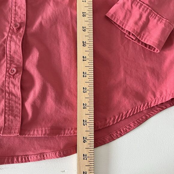 Eddie Bauer Departure Shirt Womens M Classic Fit Pink Long Sleeve Button Down - Picture 11 of 11